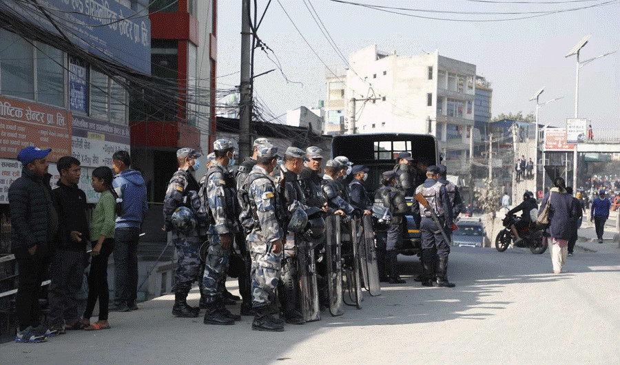 काठमाडौँमा उच्च सुरक्षा सतर्कता