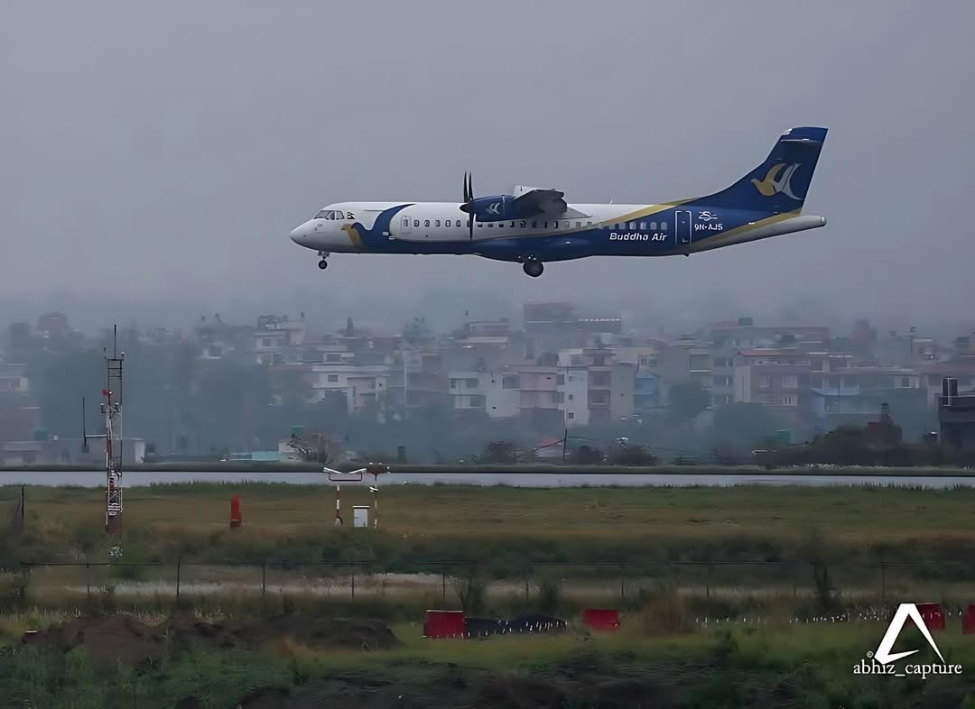 बुद्ध एयरको चरम लापरबाही, ६२ यात्रु बोकेको जहाज एउटा पाङ्ग्रा बिनै काठमाडौंमा अवतरण